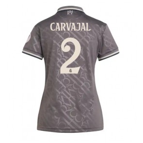 Billiga Real Madrid Daniel Carvajal #2 Tredjeställ Dam 2024-25 Kortärmad